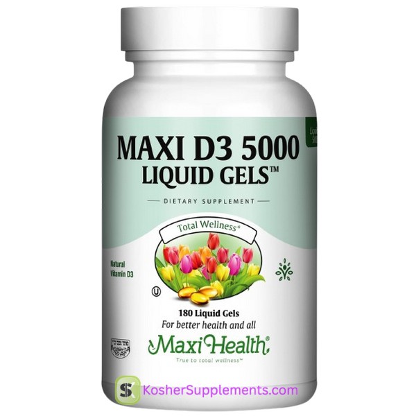 Maxi Health Maxi D3 5000 Liquid Gels 180